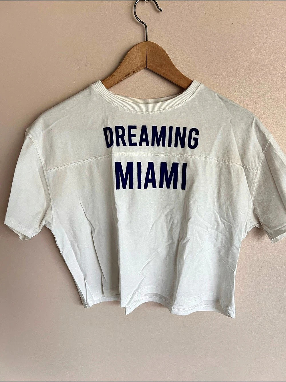 Zara Girls Dreaming Miami and Malibu 92 cropped graphic tees.
